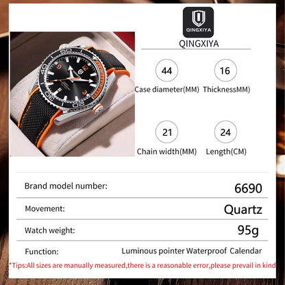 Brand New Fashion Quartz Watch Men Sports Silicone Strap Waterproof Luminous Calendar Mens Watches Relogio Masculino