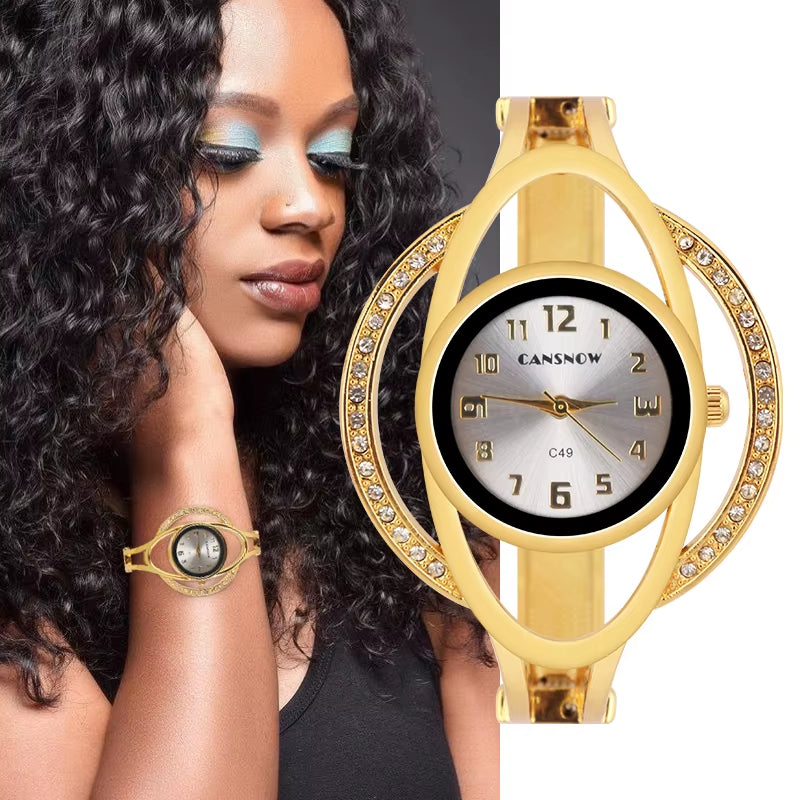 Femme Luxury Steel Women Bracelet Watch Montre Band Quartz Wristwatch Female Clock Relogio Feminino Hand Bangle Saati Gift Lady