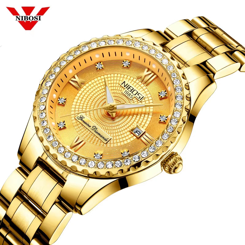 Women Watches Top Brand Luxury Gold Ladies Watch Stainless Steel Band Classic Bracelet Female Clock Relogio Feminino